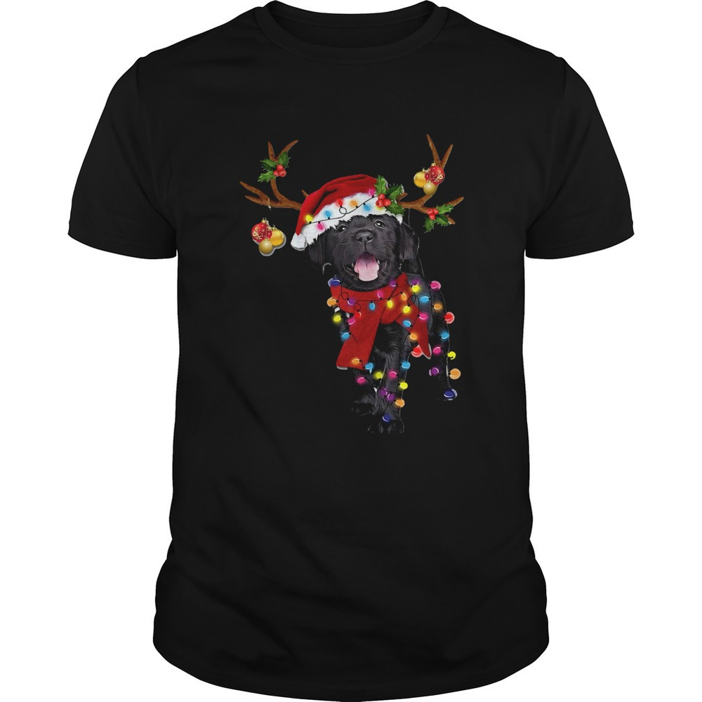 Black Labrador Retriever Gorgeous Reindeer Crewneck Shirt